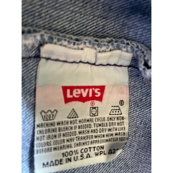 Levis 501XX Blue Denim Jeans L34 W42 Button Fly 100% Cotton Made In USA - Picture 4 of 11